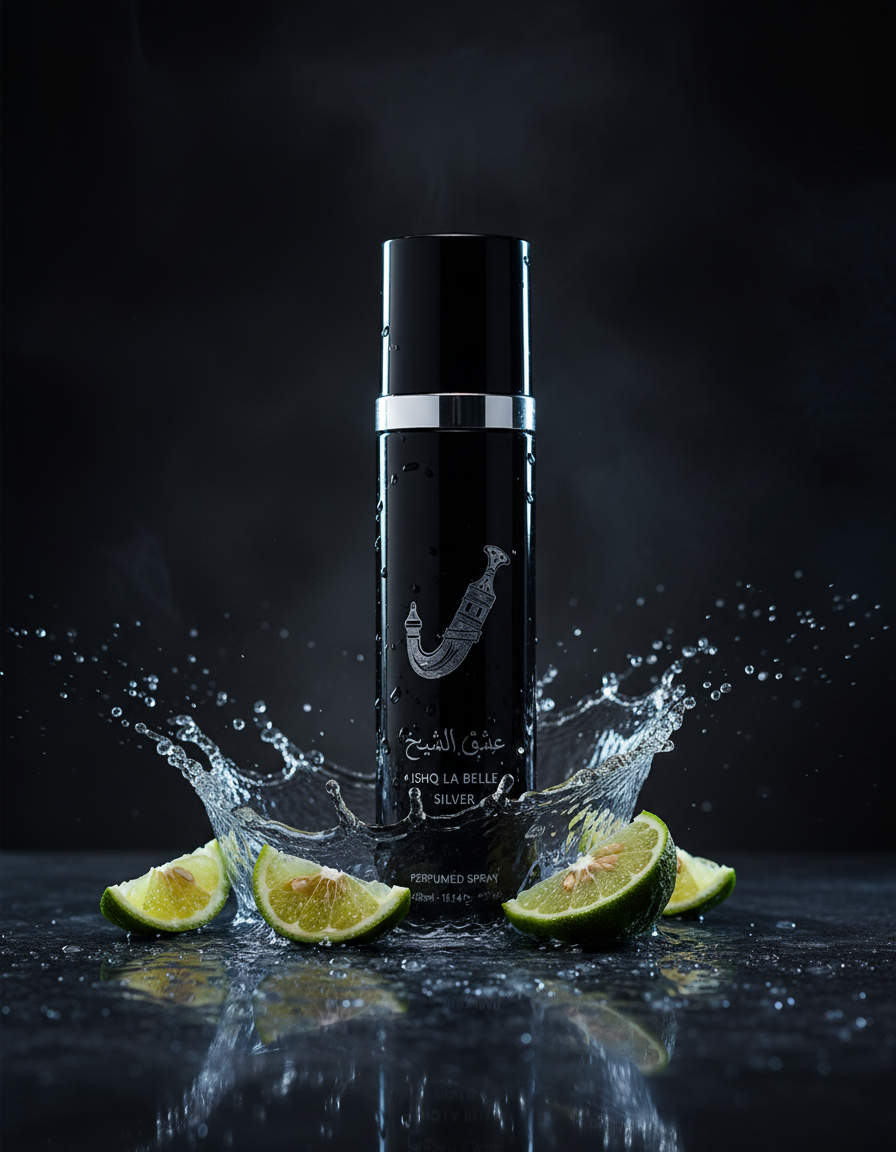 Ishq La Belle Silver, Body Splash Árabe 300 ml