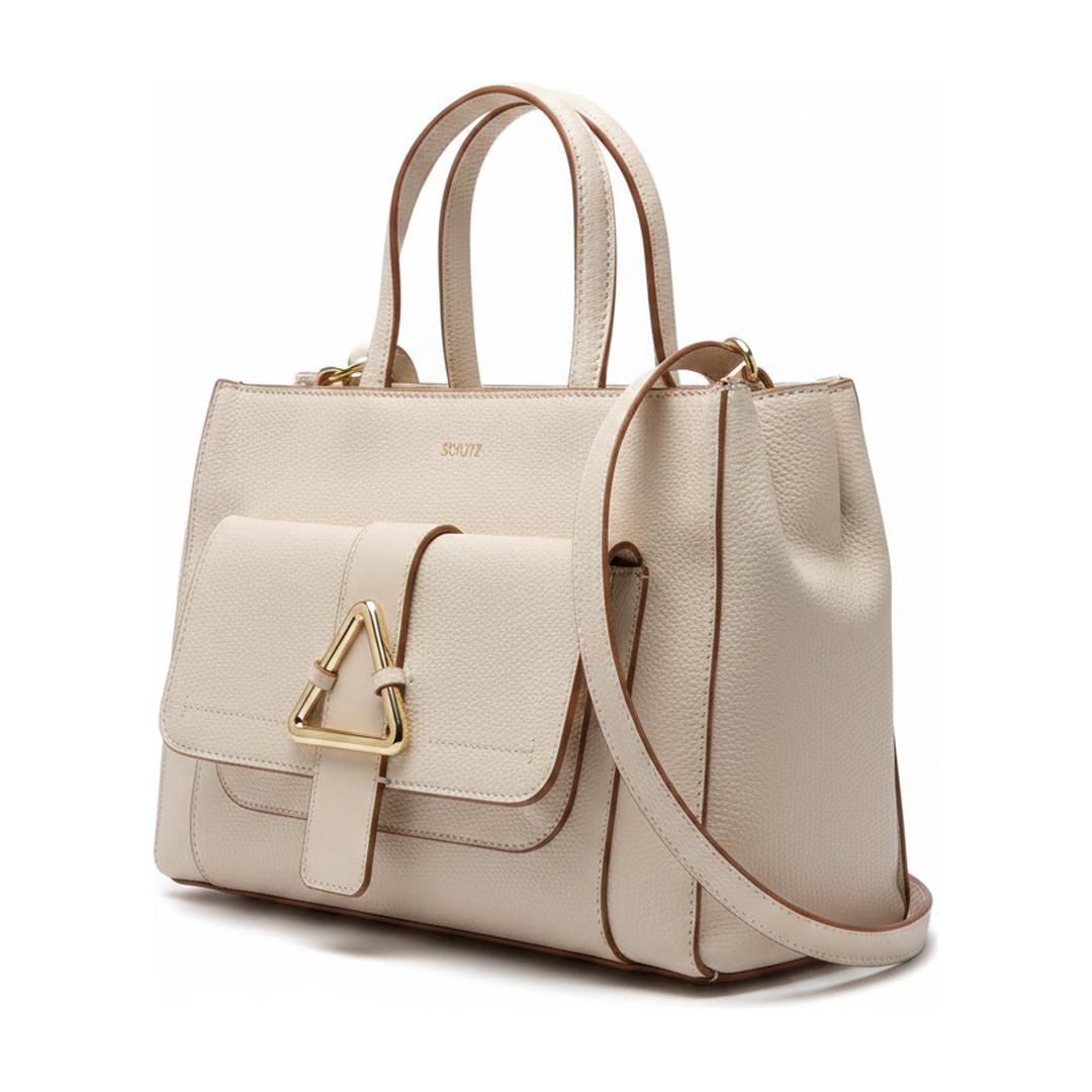 Bolsa Schutz Feminina Off White Alça Transversal - ângulo