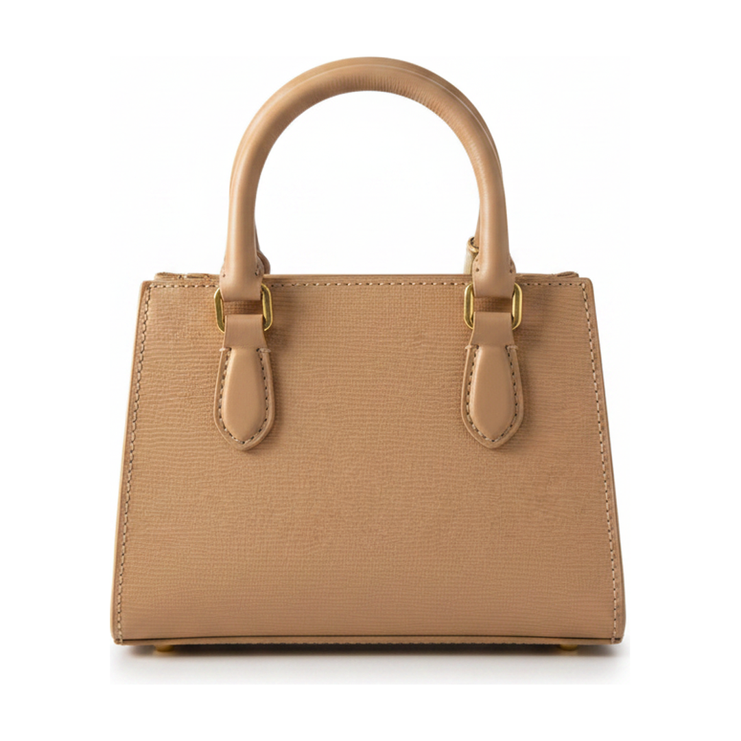 Bolsa Mini Tote Schutz Textura Caramelo Alça Transversal - traseira